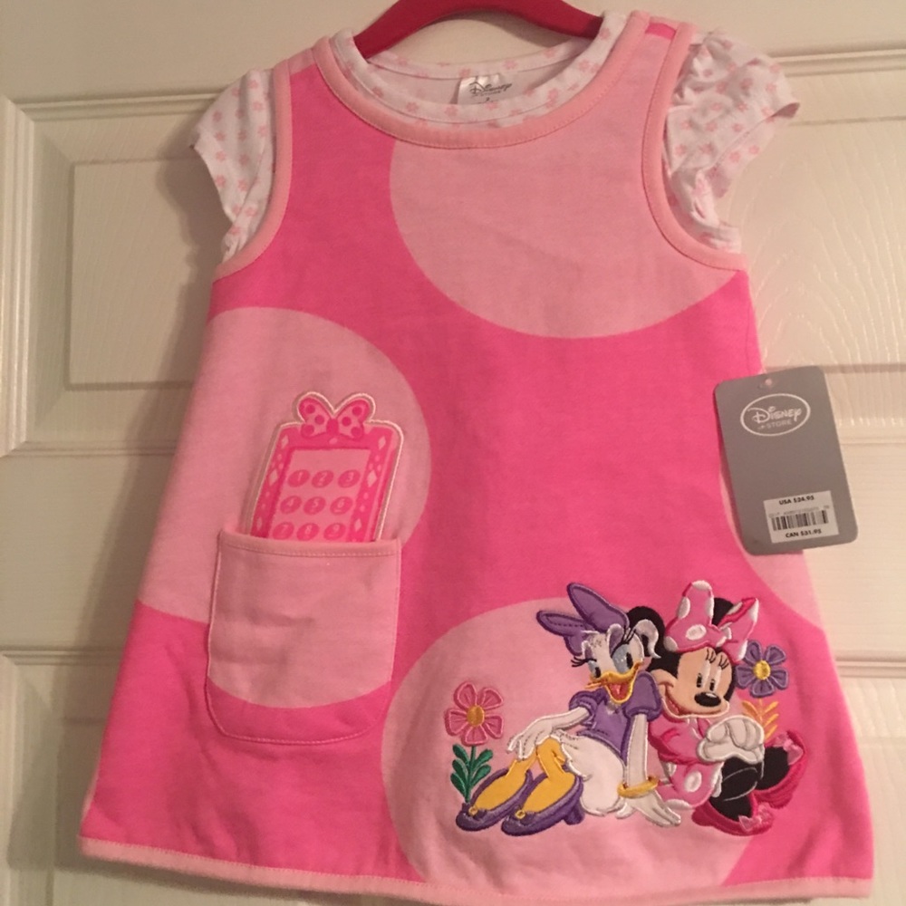 NWT Disney Minnie Mouse dress 2T pink